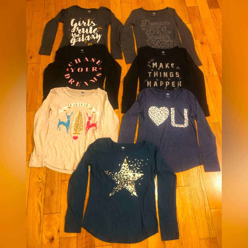 Girls long sleeve shirts
